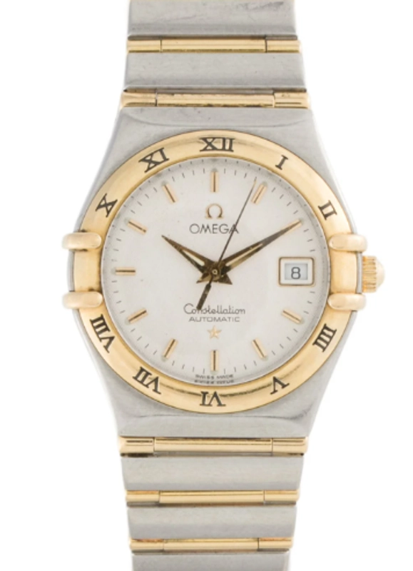 Omega Constellation White Mop Dial on 2 Tone Yellow Gold/Stainless Steel Bracelet Ref. 766.1201