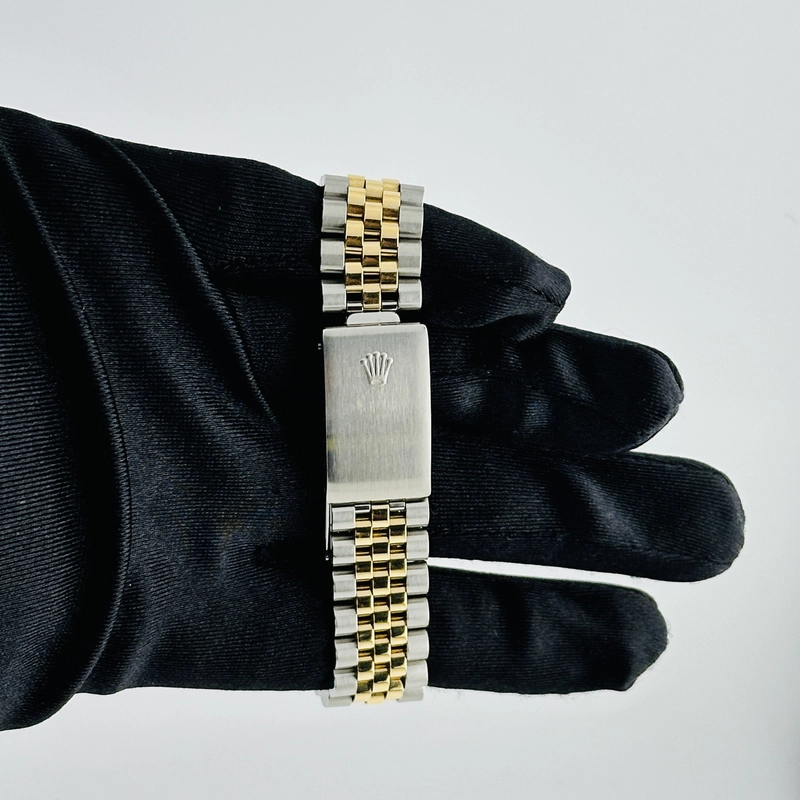 Rolex Datejust Champagne Diamond Factory Dial on D Link Jubilee Ref. 16233 1991 view 4