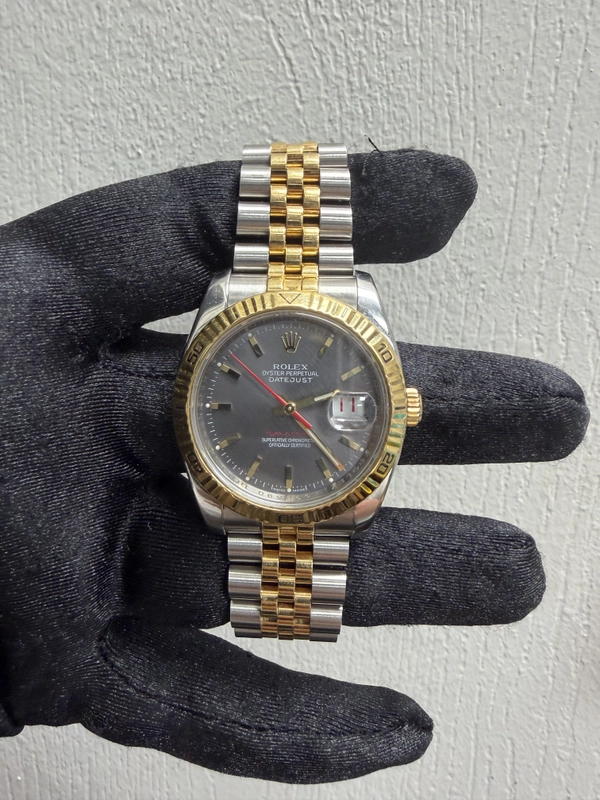 Rolex Datejust Grey Stick Dial on Jubilee Ref. 116263 2005