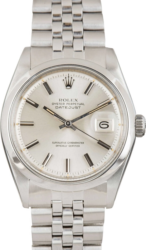 Rolex Datejust Silver Dial on Jubilee Folded Ref. 1600 1969