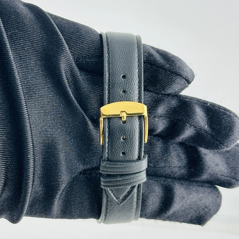 Rolex Oyster Perpetual Black / Gold Stick Sigma Dial on Generic Leather Band Ref. 1002 1978 view 4