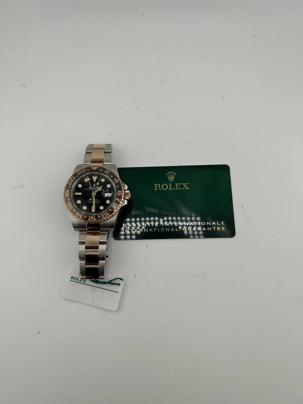 Rolex GMT-Master II "Root Beer" Black Dial on Oyster Bracelet Ref. 126711CHNR Card 2022 view 7