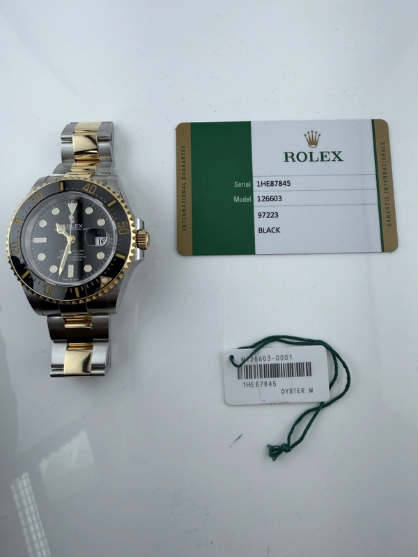 Rolex Sea-Dweller Black Dial on Oyster Ref. 126603 Card 2020 view 6