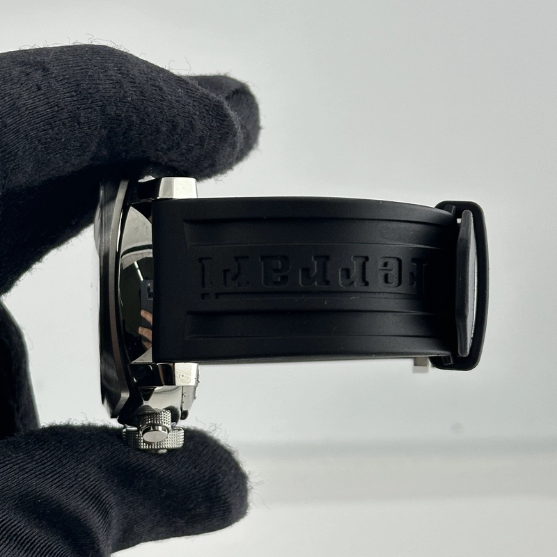 Panerai Ferrari GT Chronograph Black Dial on Rubber Strap Ref. F6656 Complete Open Date view 5