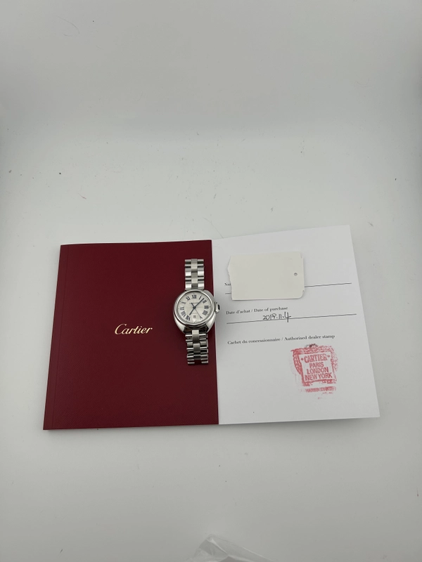 Cartier Cle de Cartier Silver Roman Numerals Dial on Stainless Steel Bracelet Ref. WSCL0005 Papers 2019 view 7