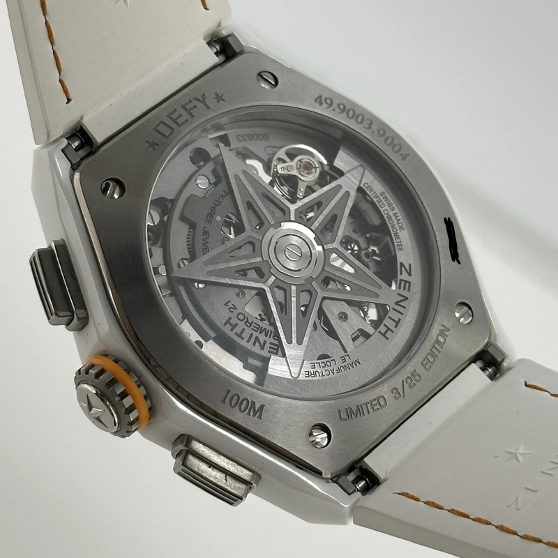 Zenith Defy El Premiro 21 Skeleton Dial on Leather Band Ref. 49.9003.9004 view 5