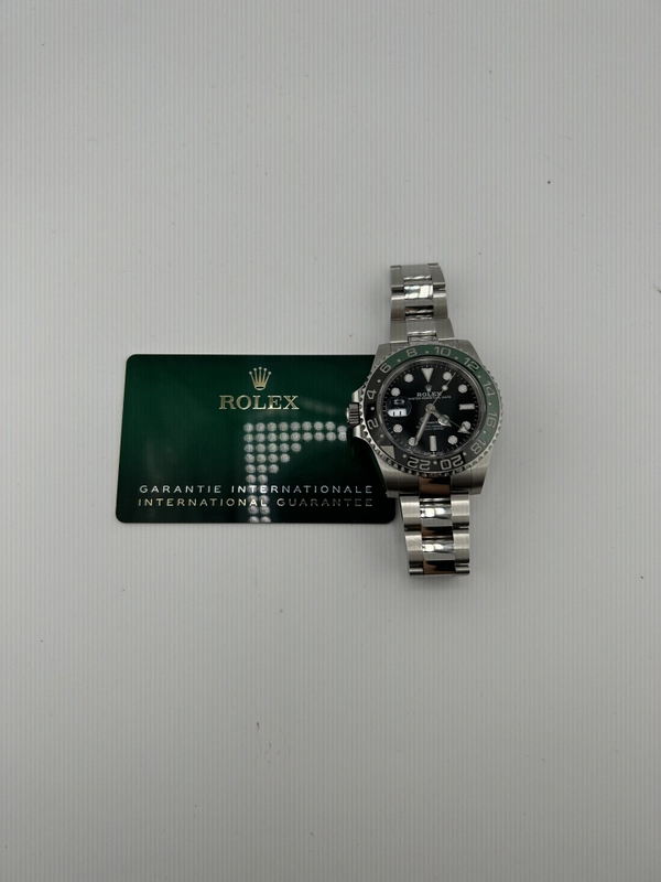 Rolex GMT-Master II "Sprite" Black Dial on Oyster Steel Bracelet Ref. 126720VTNR Card 2025 view 7