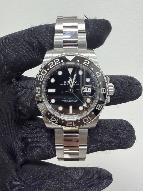 Rolex GMT-Master II Black Dial on Oyster Ref. 116710LN Card 2016 view 2