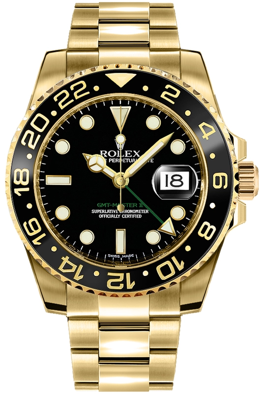 Rolex GMT-Master II Black Dial on Oyster Ref. 116718LN Card 2016