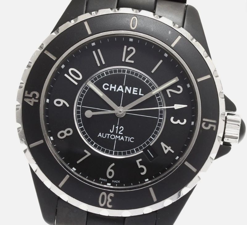 Chanel J12 Matte Black Dial on Ceramic And Steel Ref. H3131 Card 2013