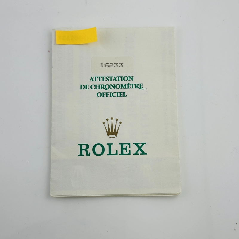 Rolex Datejust Champagne Stick Dial on D Link Jubilee Bracelet Steel Ref. 16233 Papers 1994 view 2
