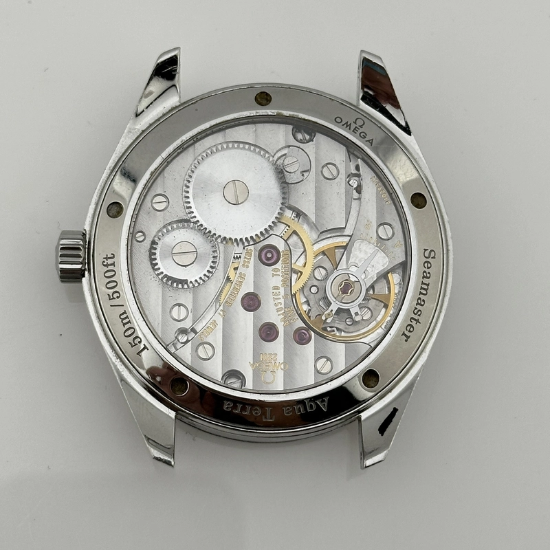 Omega Aqua Terra Railmaster XXL Black / Green Markers Dial Ref. 2806.52.37 Card 2008 view 3