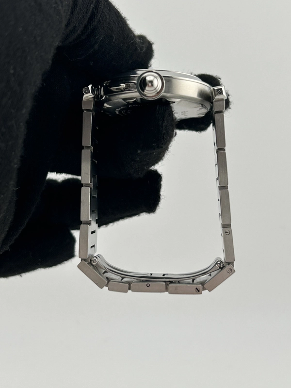 Cartier Pasha C Black Dial on Stainless Steel Bracelet Ref. W31043M7 view 6