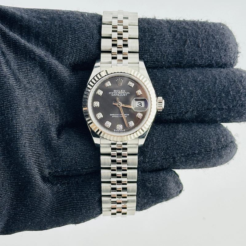 Rolex Datejust Lady Rhodium Diamond Dial on Jubilee Ref. 279174 Card 2019 view 3