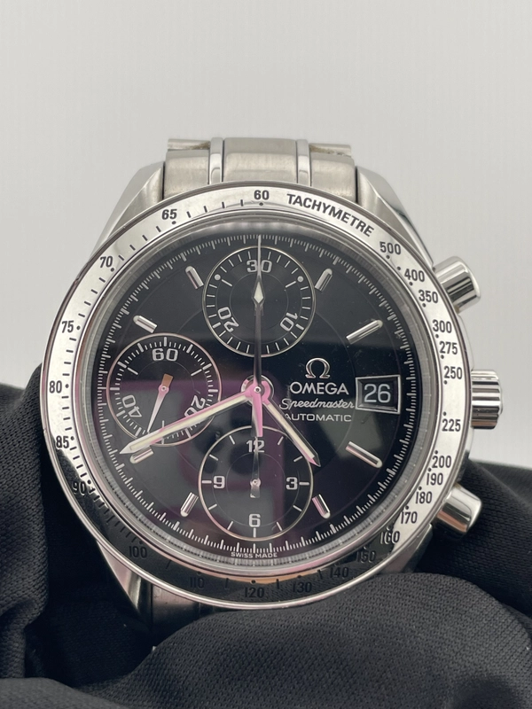 Omega Speedmaster Black Dial on Stainless Steel Bracelet Ref. 3513.50 Card 2004 view 3
