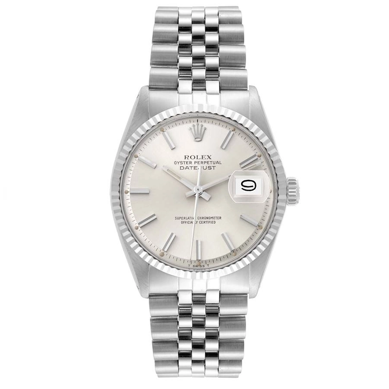 Rolex Datejust Silver Stick Dial on Jubilee Ref. 1603 1967