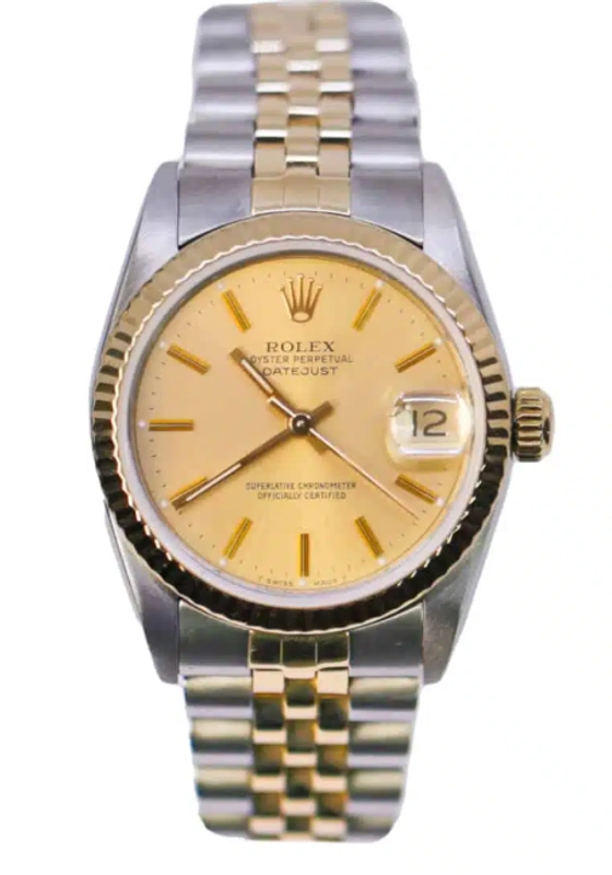 Rolex Datejust 31 Champagne Stick Dial on Jubilee Ref. 68273