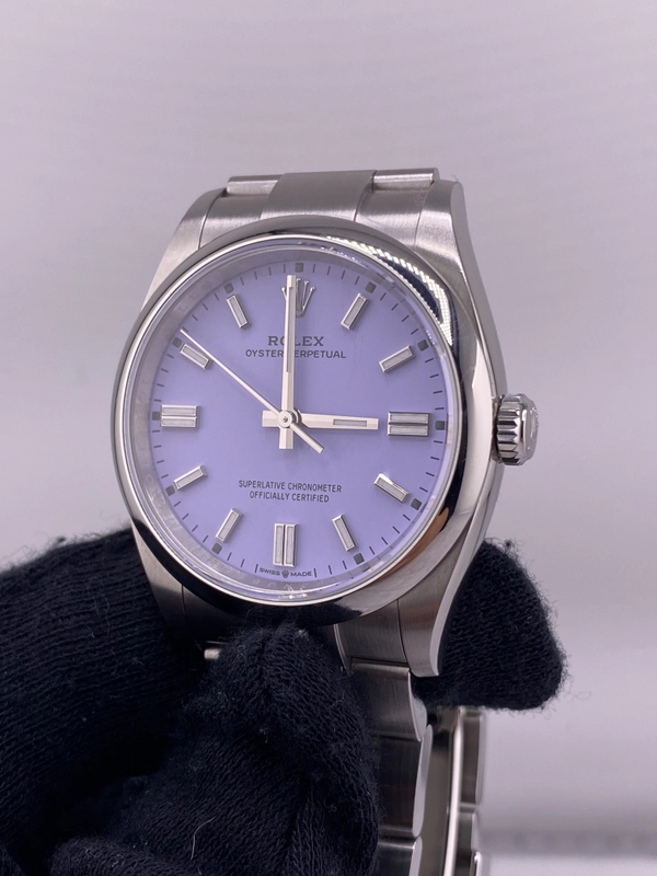 Rolex Oyster Perpetual Lavender Dial on Oyster Ref. 126000 Card 2025 view 2