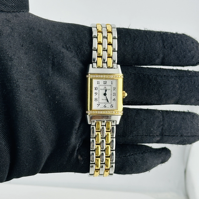 Jaeger Le Coultre Reverso Florale Silver Arabic Dial on 2 Tone Ref. 265.5.08/Q2655120 view 2