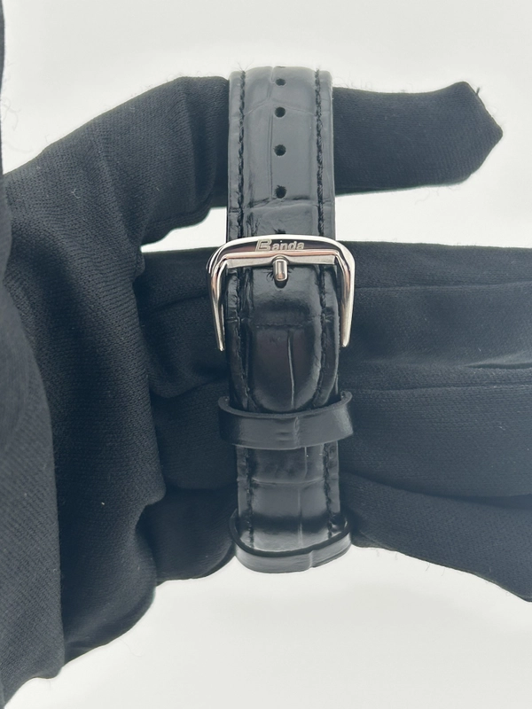 Rolex Air-King Black Dial on Generic Black Leather Strap Ref. 14000 1999 view 3
