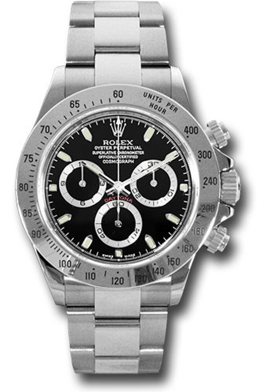 Rolex Daytona Black Dial on Oyster Ref. 116520 Card 2016
