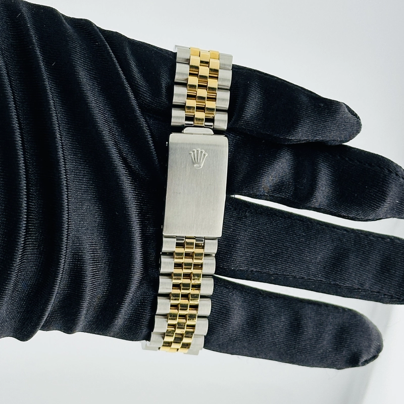 Rolex Datejust Champagne Stick Dial on D Link Jubilee Ref. 16233 1995 view 3