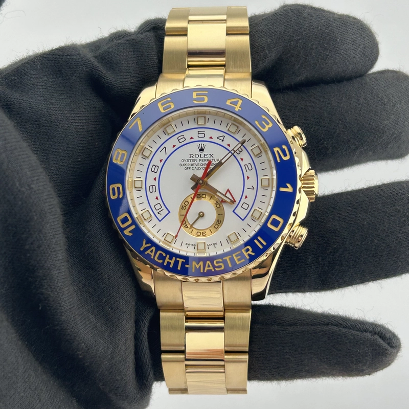 Rolex Yacht-Master II White Dial on Oyster Ref. 116688 Card 2008 view 2