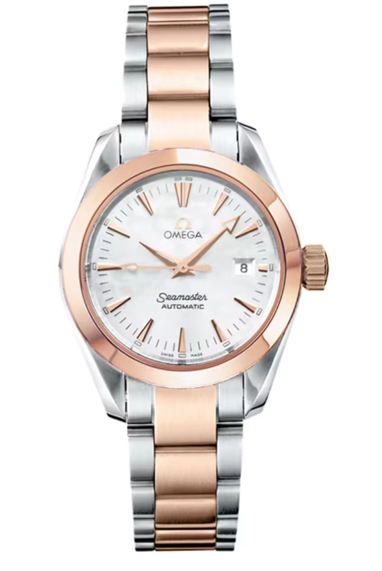 Omega Seamaster White Mop Dial on 2 Tone Ref. 2373.70 Complete 2007