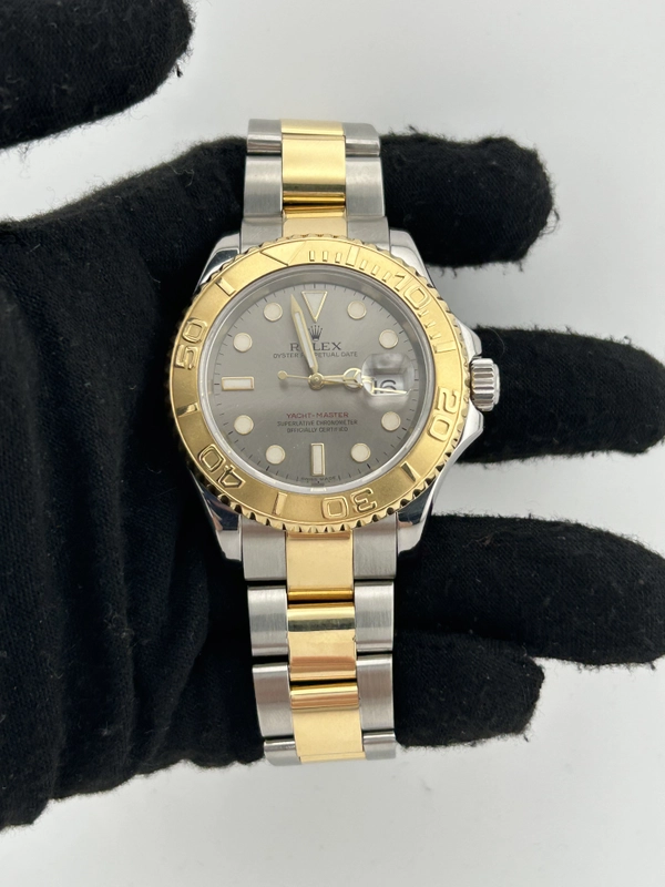 Rolex Yacht-Master Silver Dial on 2 Tone Oyster Bracelet Ref. 16622 2005 view 2