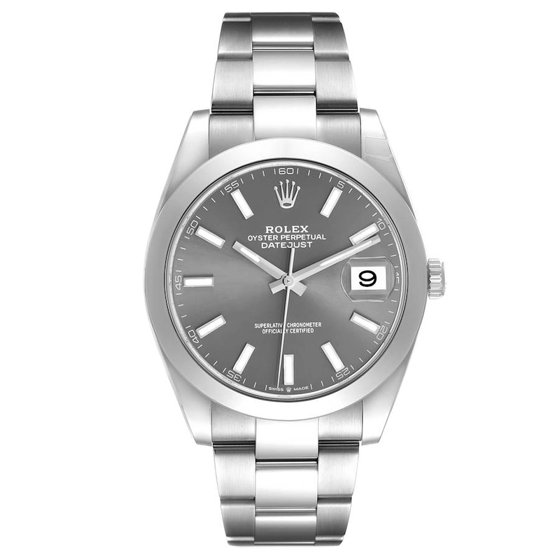 Rolex Datejust Dark Rhodium Dial on Oyster Bracelet Ref. 126300 Card 2026