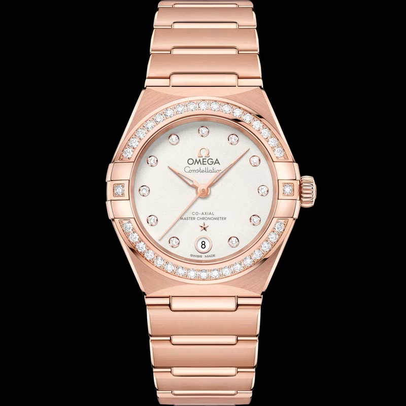 Omega Constellation Silver Diamond Dial Ref. 131.55.29.20.52.001 Card Open Date