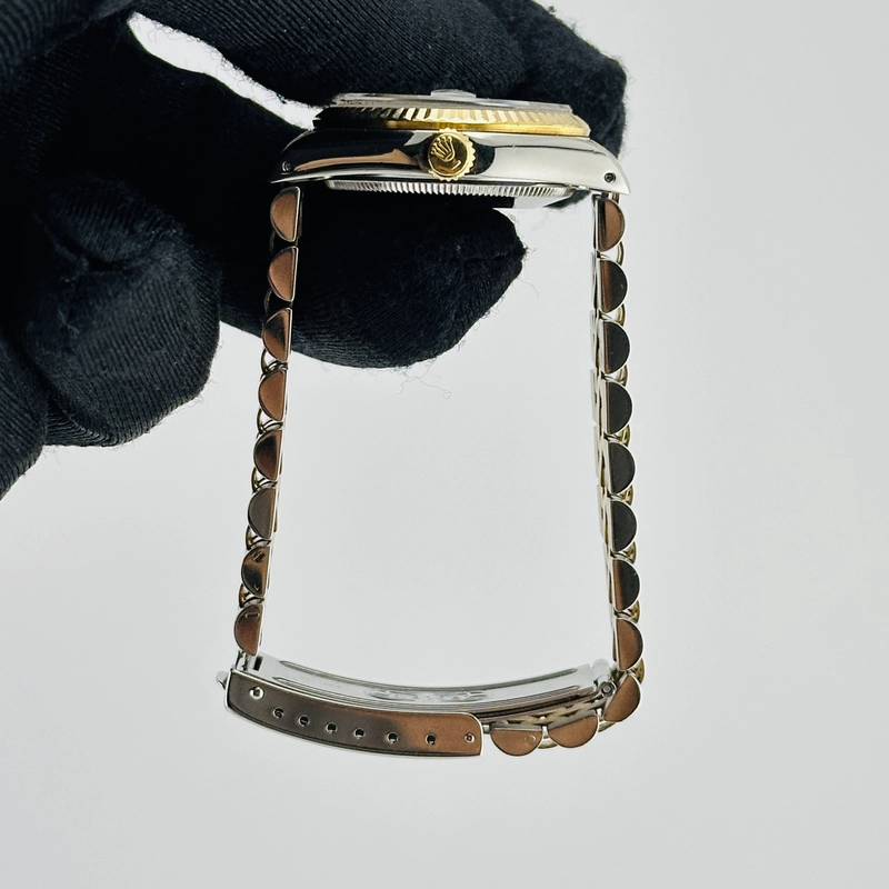 Rolex Datejust Am White Mop Diamond Dial on D Link Jubilee Bracelet Ref. 68273 Papers 1993 view 5