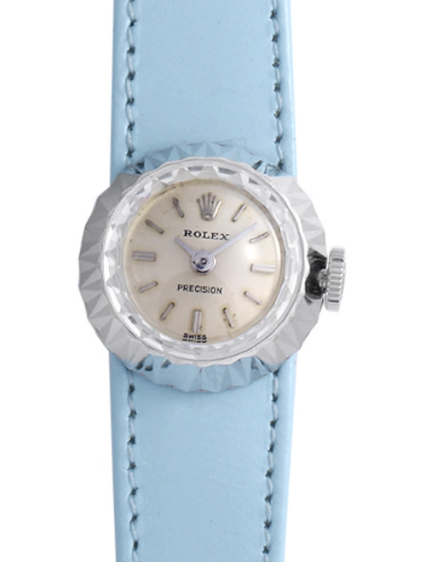 Rolex Chameleon Silver Stick Dial on Leather Ref. 2025/9