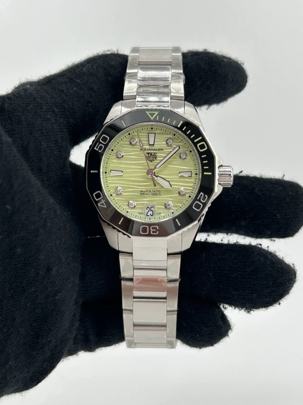 Tag Heuer Aquaracer Professional 300 Date Green Dial on Stainless Steel Bracelet Ref. WBP231L.BA0618 Complete 2026 view 2