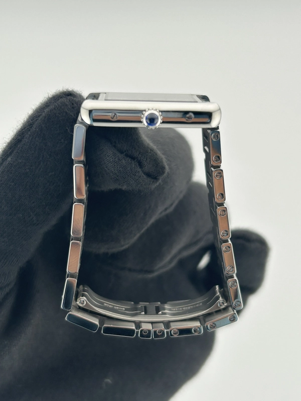 Cartier Tank Solo Silver Roman Dial on Stainless Steel Ref. W5200013 Card 2020 view 5
