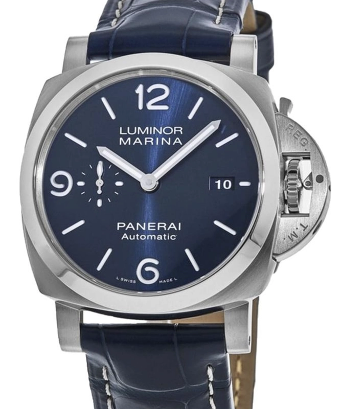 Panerai Panerai Luminor Marina Blue Dial on Leather Strap Ref. PAM01313 Card 2021