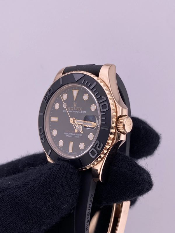 Rolex Yacht-Master 37 Matt Black Dial on Oysterflex Ref. 268655 Card 2018 view 3