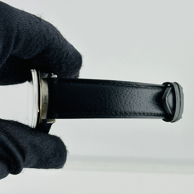 Rolex Oyster Perpetual Black / Gold Stick Sigma Dial on Generic Leather Band Ref. 1002 1978 view 5