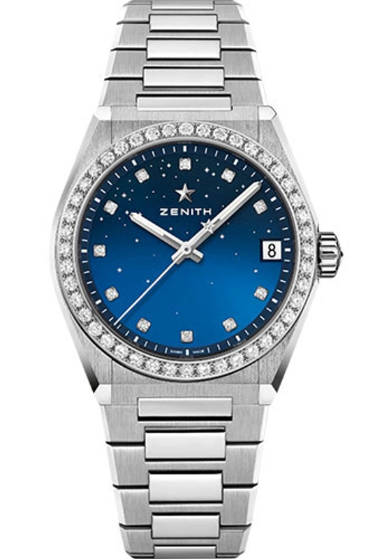 Zenith Defy Midnight Blue Ombre Dial on Stainless Steel Bracelet Ref. 16.9200.670/01.MI001 Complete 2021