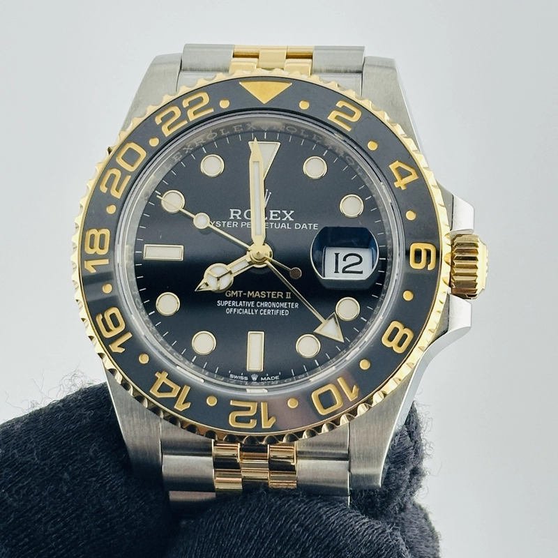 Rolex GMT-Master II “Bumblebee”, “Zombie” Black Dial on Jubilee Ref. 126713GRNR Complete 2025 view 2