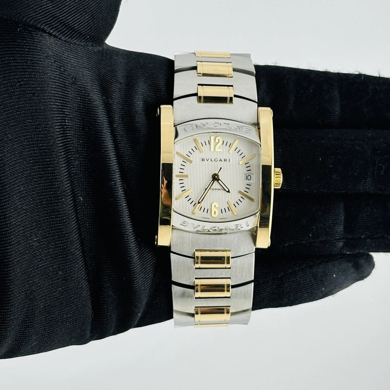 Bvlgari Assioma Ivory/Gold Stick Dial Ref. AA44SG view 2
