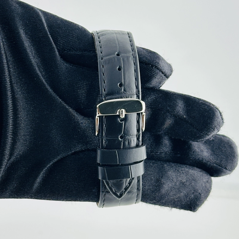 Rolex Oyster Precision Refinished Black Dial on Generic Leather Band Ref. 6422 1958 view 3