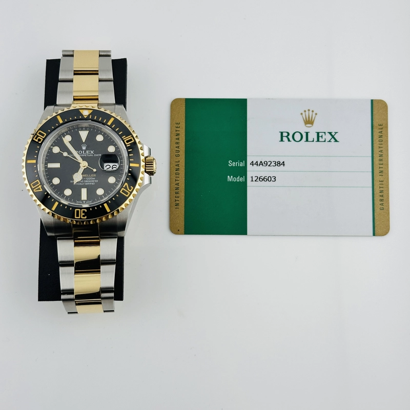 Rolex Sea-Dweller Black Dial on Oyster Ref. 126603 Card 2019 view 6