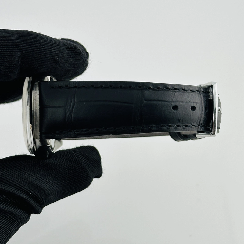 Rolex Oyster Precision Silver Stick Dial on Am Leather Ref. 6424 1966 view 3