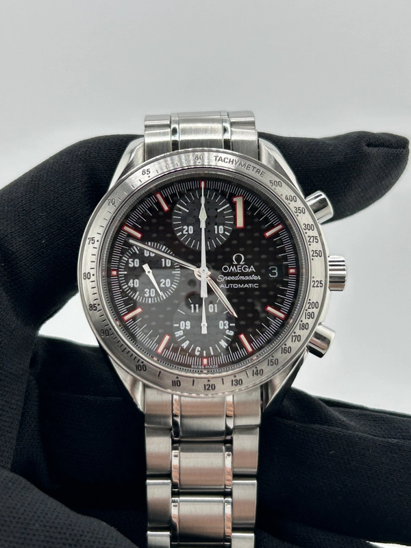 Omega Speedmaster Racing Black Dial on Stainless Steel Bracelet Ref. 3519.50.00 Card view 3