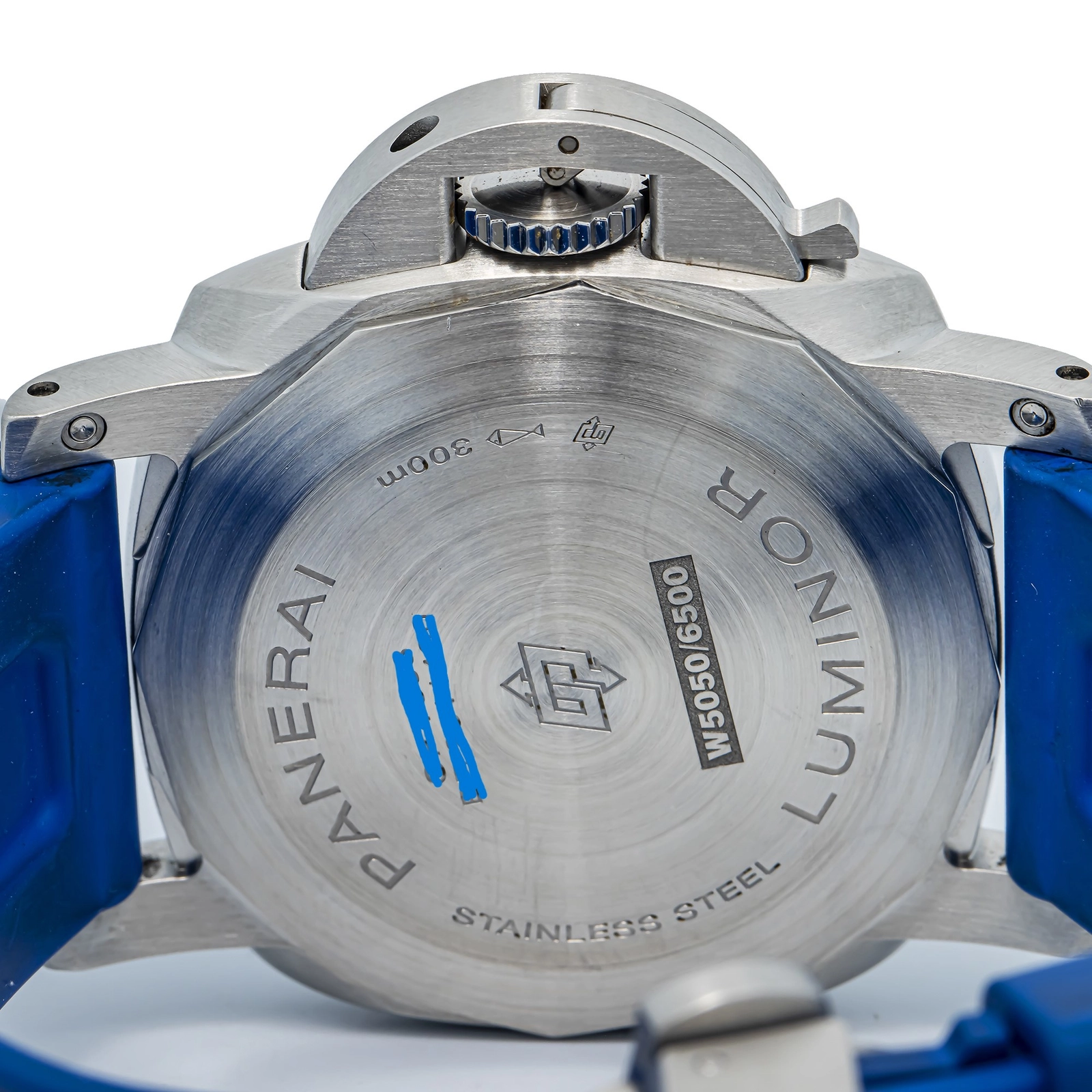 Panerai Luminor Marina PAM01312 Papers Strap Stainless Steel Black Arabic 44mm — image 6