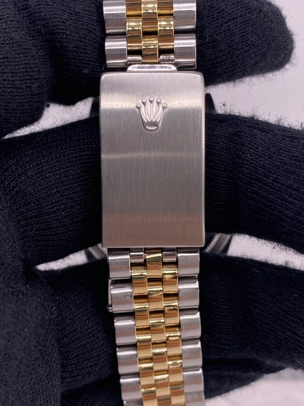 Rolex Datejust Champagne Anniversary Diamond Dial Dial on D Link Jubilee Bracelet Ref. 16233G 1991 view 4