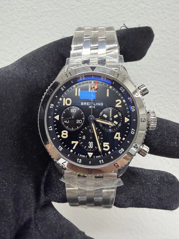 Breitling Super AVI B04 Chronograph GMT Black Dial on Bracelet Ref. AB04453A1B1A1 Card 2026 view 2