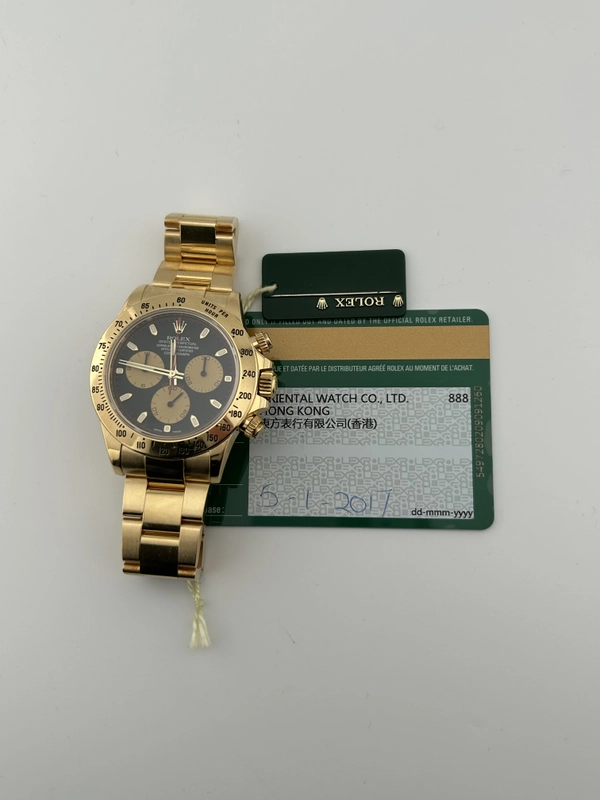 Rolex Cosmograph Daytona Black Paul Newman Dial on Oyster Bracelet Ref. 116528 Card 2017 view 8