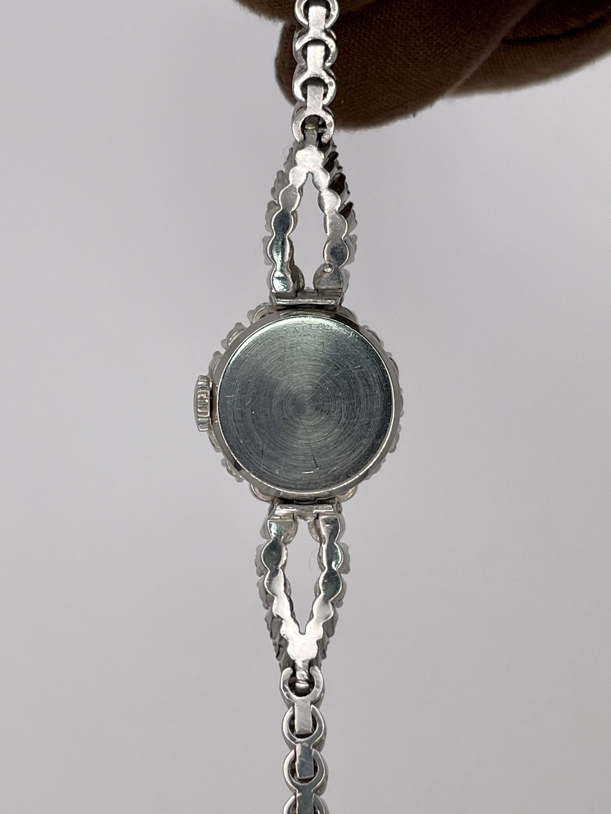 1962 Patek Philippe Ladies Diamond Platinum Bracelet Watch 12mm Platinum 3289/12 — image 4